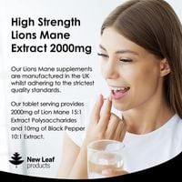 New Leaf Lions Mane Tablets 6 Month Supply